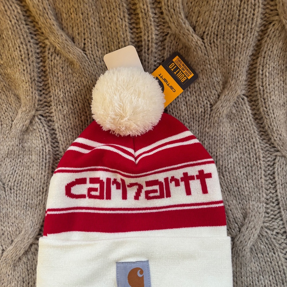 Carhartt Pom Pom Logo Beanie (Unisex)
